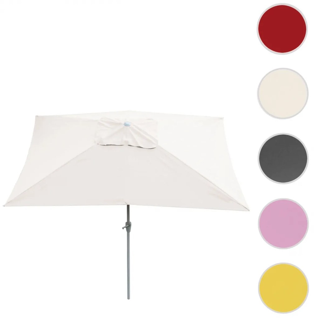 Slnečník N23 2x3m polyester/hliník - krémová