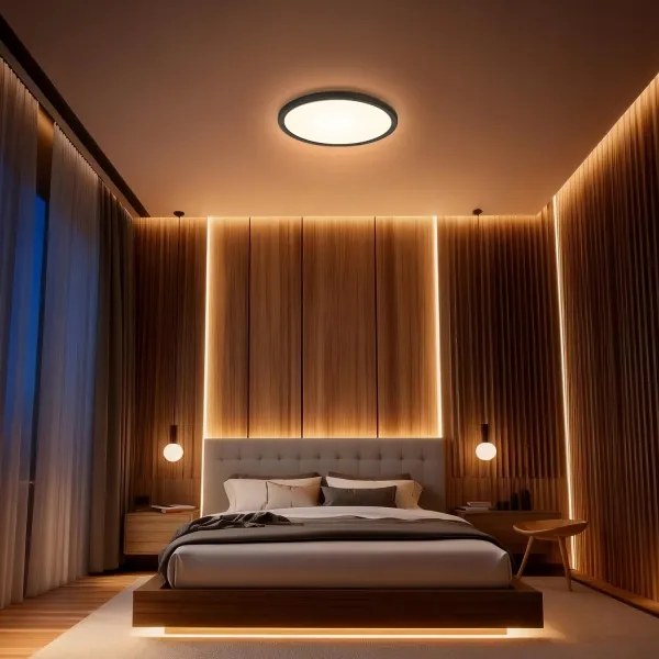 Aigostar - LED RGBW stmievateľné stropné svietidlo MESH LED/36W/230V 3000-6500K čierna+diaľkový ovládač