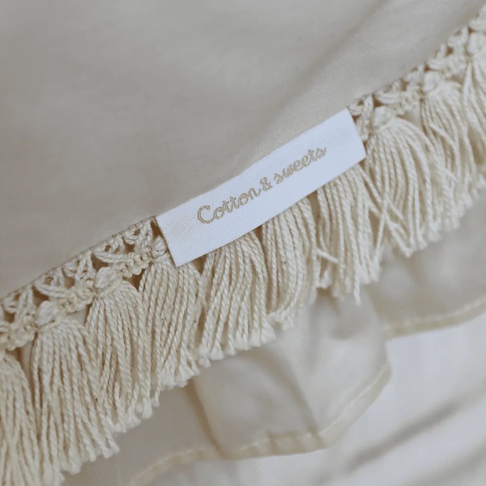 Boho obliečky Junior vanilka 100x135cm