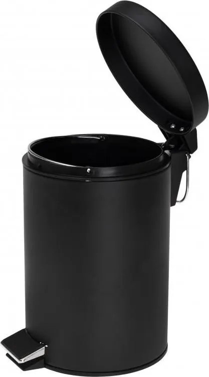 Odpadkový kôš do kúpeľne BALI 3l - softclose - čierny