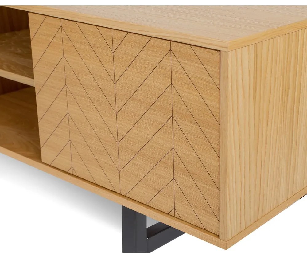 TV stolík v dubovom dekore Woodman Camden Herringbone