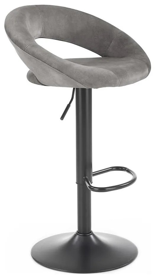 Barová stolička 100x48 cm šedá/antracit