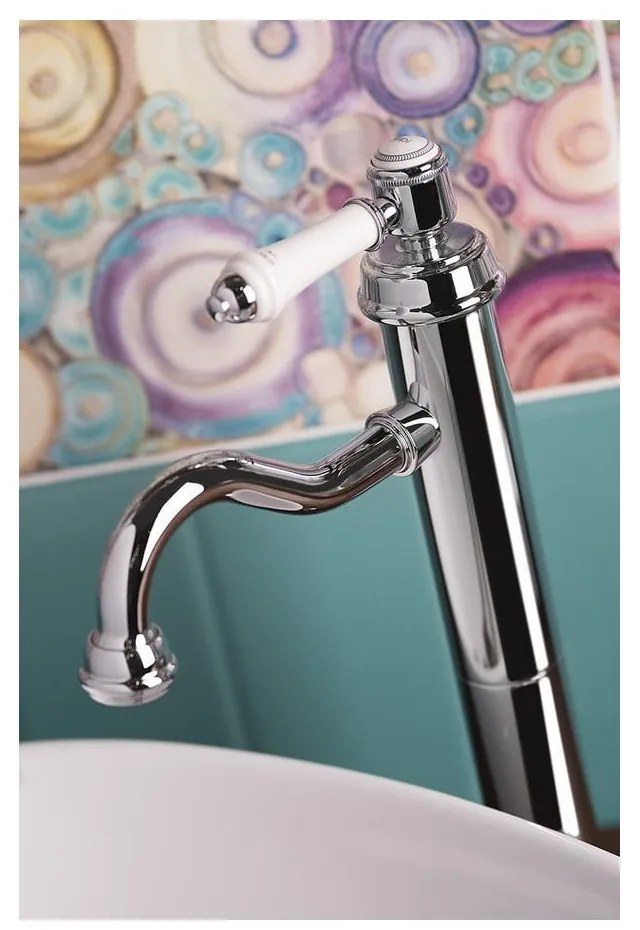 Stojančeková umývadlová batéria v lesklej striebornej farbe Vienna – Sapho