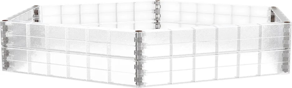 Garantia Ergo Rozšírenie vysokého záhonu XL, plast, 125 × 145 × 25 cm, transparentné