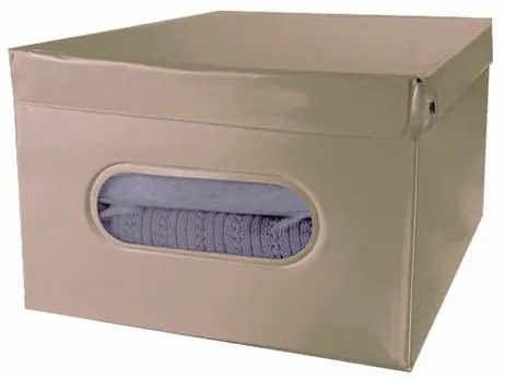 Skladacia úložná krabica Compactor 50 x 40 x 25 cm, béžová