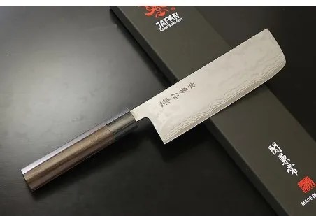 nůž Nakiri 165mm Kanetsune Blue Steel "Zen-Bokashi"-series