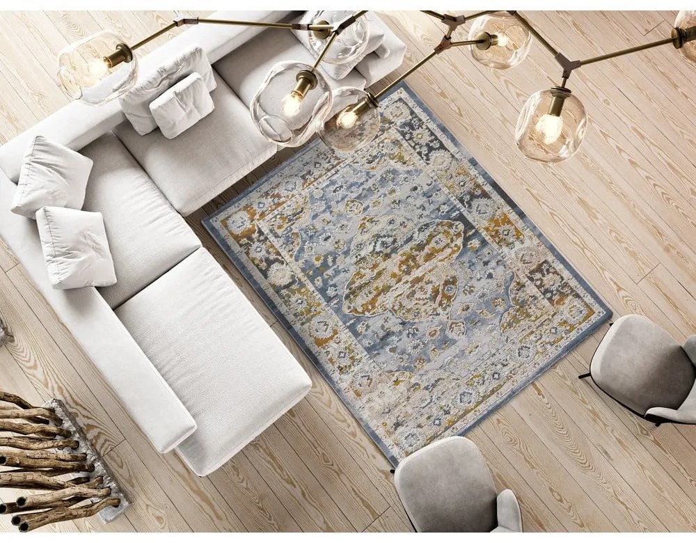 Okrovožltý/sivý koberec 115x170 cm Springs – Universal