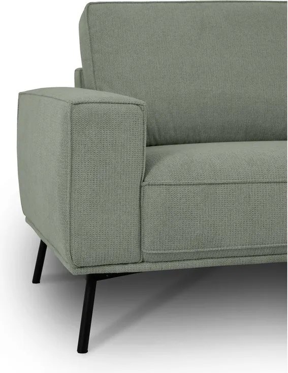 Zelená ženilková rohová pohovka (pravý roh/do L) Amsterdam – Scandic