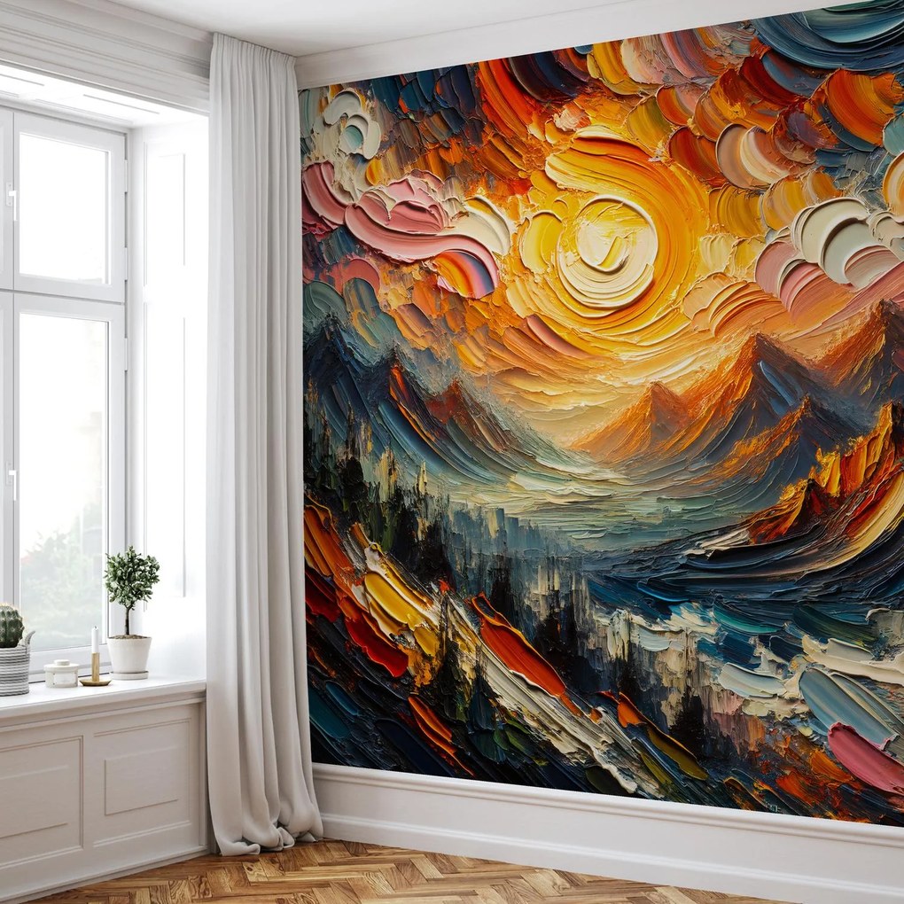 Fototapeta - Hory zaliate slnkom (147x102 cm)
