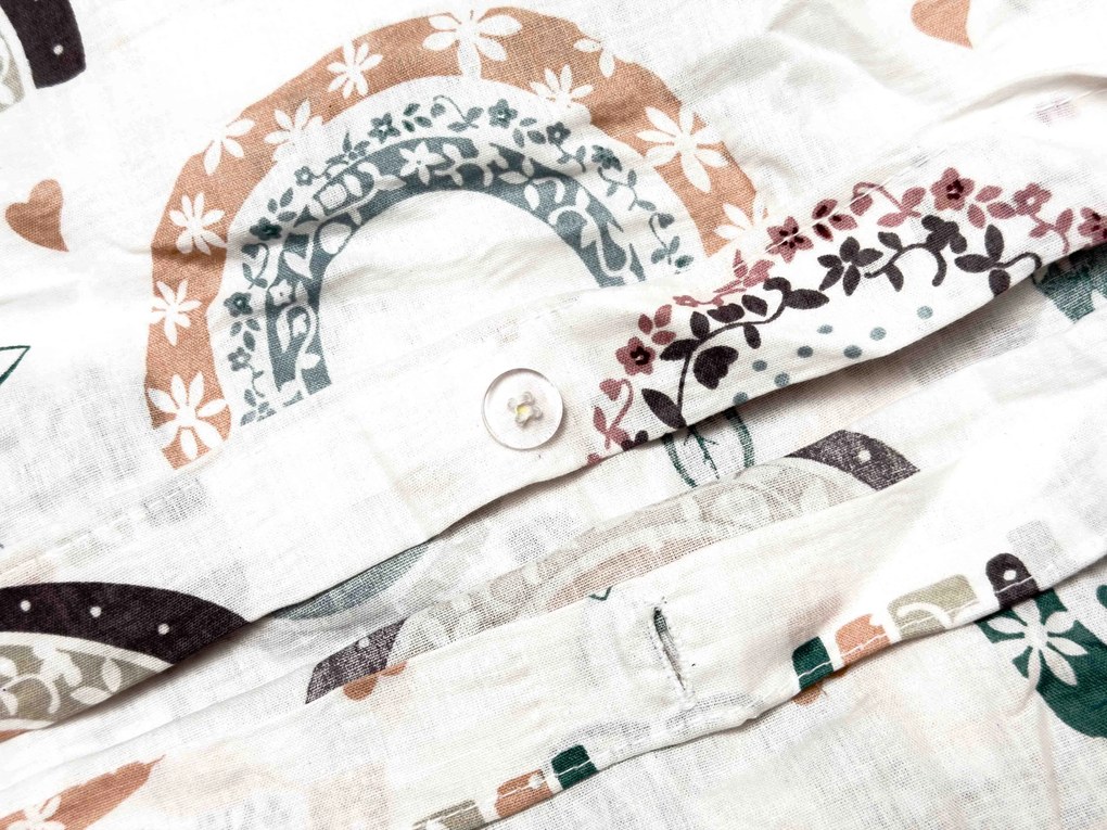 Krepové obliečky do postieľky Renforcé RAINUBI biele Rozmer obliečky: 45 x 65 cm | 90 x 140 cm