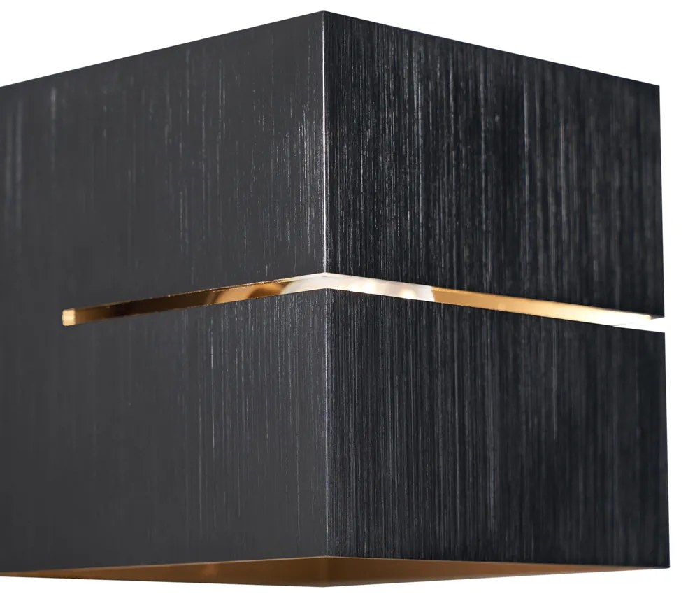 Moderné nástenné svietidlo Gunmetal so svetelným efektom - Transfer Groove