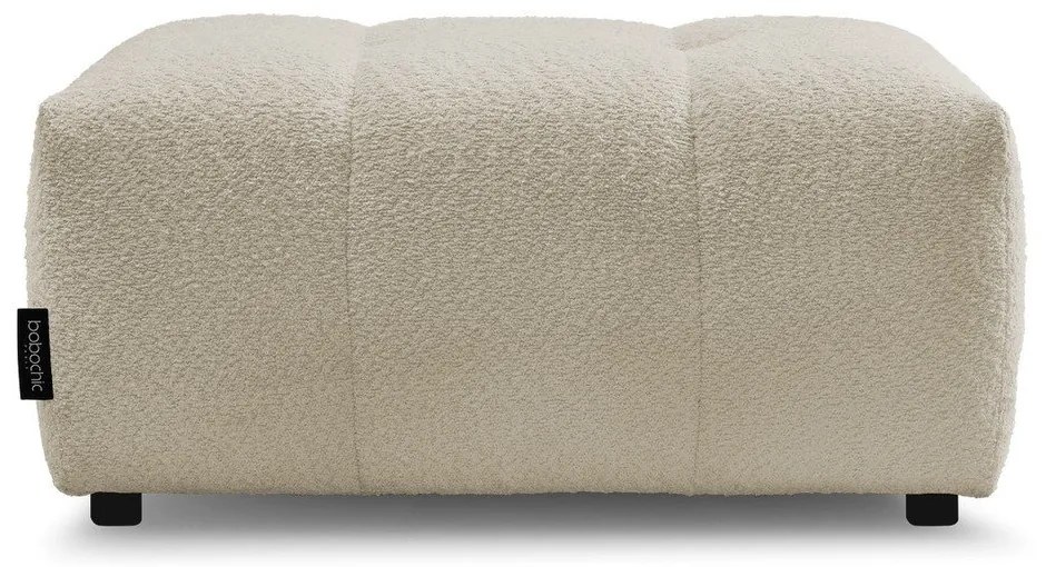 Béžová podnožka z textílie buklé Roxelane – Bobochic Paris