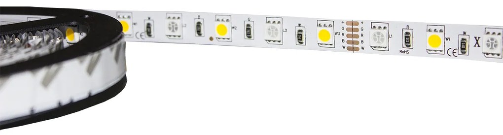 BERGE LED pásik - SMD 5050 - RGB+NW- 5m - 60 LED/m - 14,4 W/m - IP20