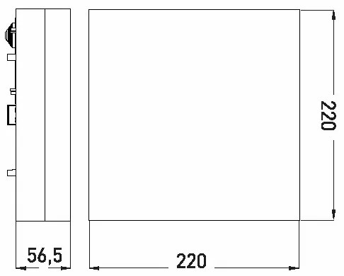 LED Kúpeľňové stropné svietidlo LED/12W/230V 3000/4000/6000K 22x22 cm IP44