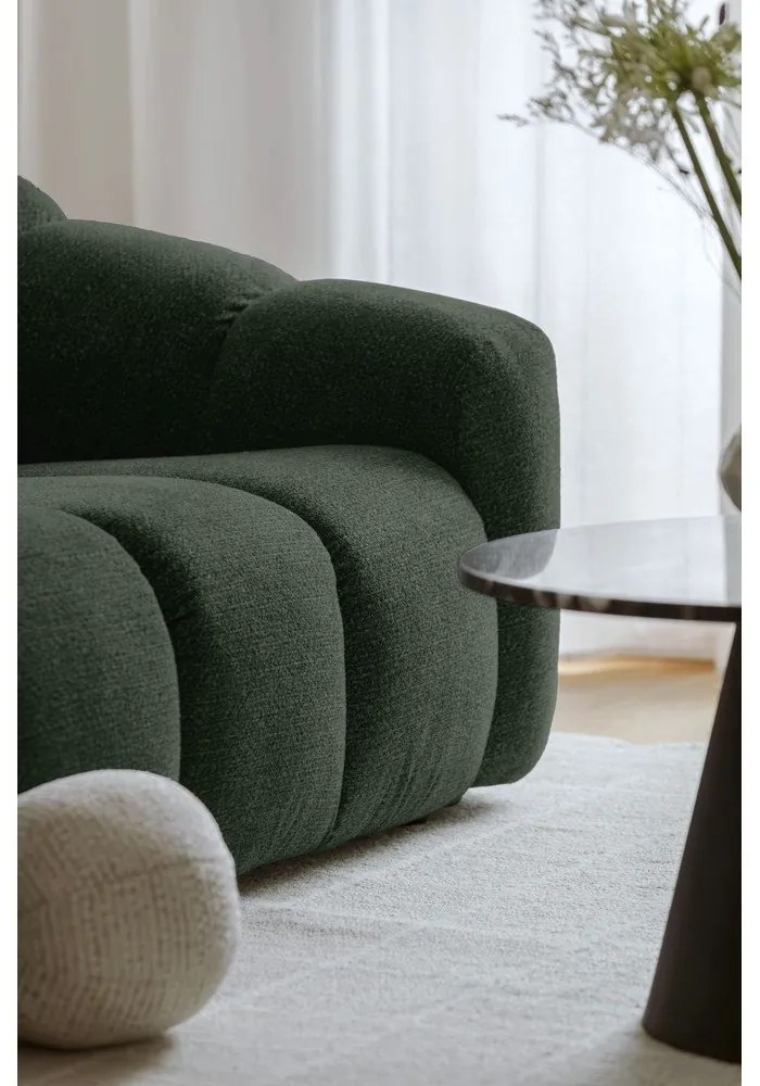 Tmavozelená rohová pohovka (pravý roh/do L) Shell – Miuform