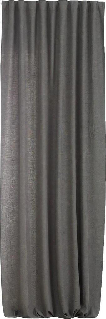 Záves BASIC s navliekacou riasiacou páskou 140x280 cm bridlicovo sivy 1 ks.