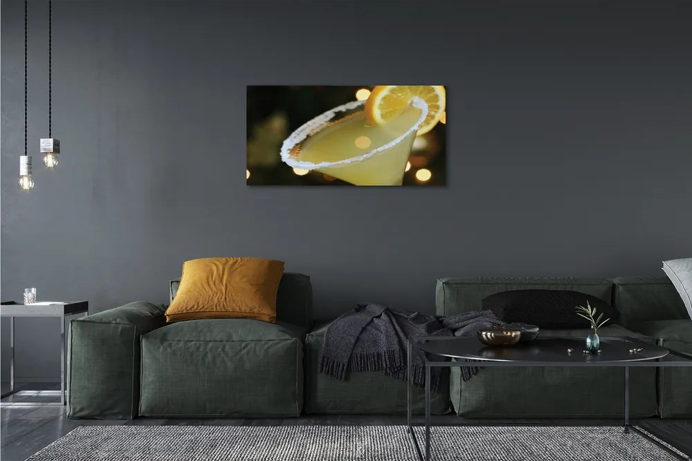 Obraz canvas koktail citrón 140x70 cm