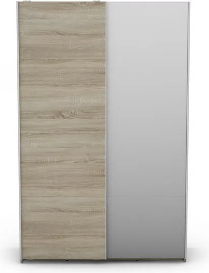 Šatníková skriňa Carlos 125/43 2D, dub sonoma, 125 cm