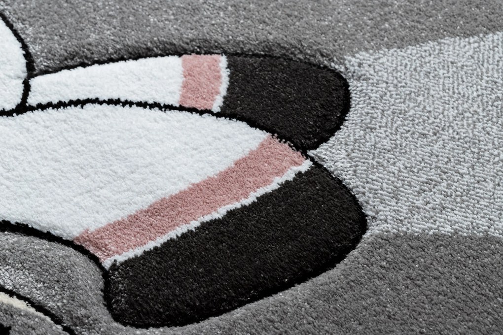 Koberec PETIT JEDNOROŽEC, sivý