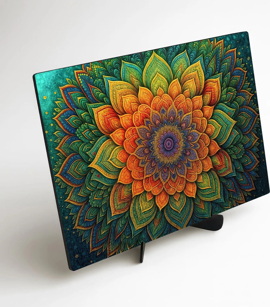 DUBLEZ | Farebný obraz - Mandala duše | UV potlač, Premium