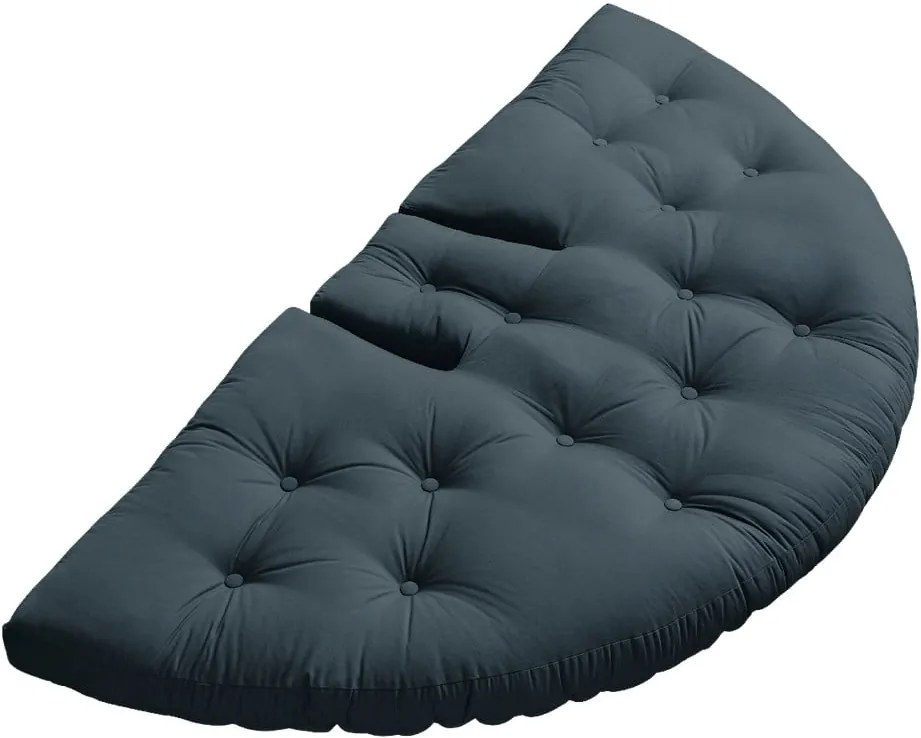 Rozkladacie kreslo s modrým poťahom Karup Design Nest Petrol Blue