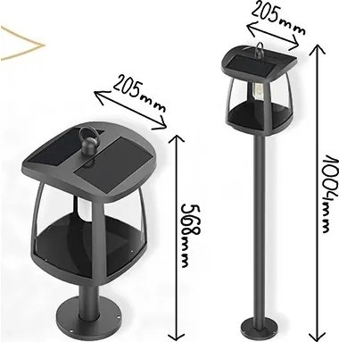 Viking - LED solárne svietidlo so senzorom LED/2W/3,7V IP54 4000K 2000 mAh