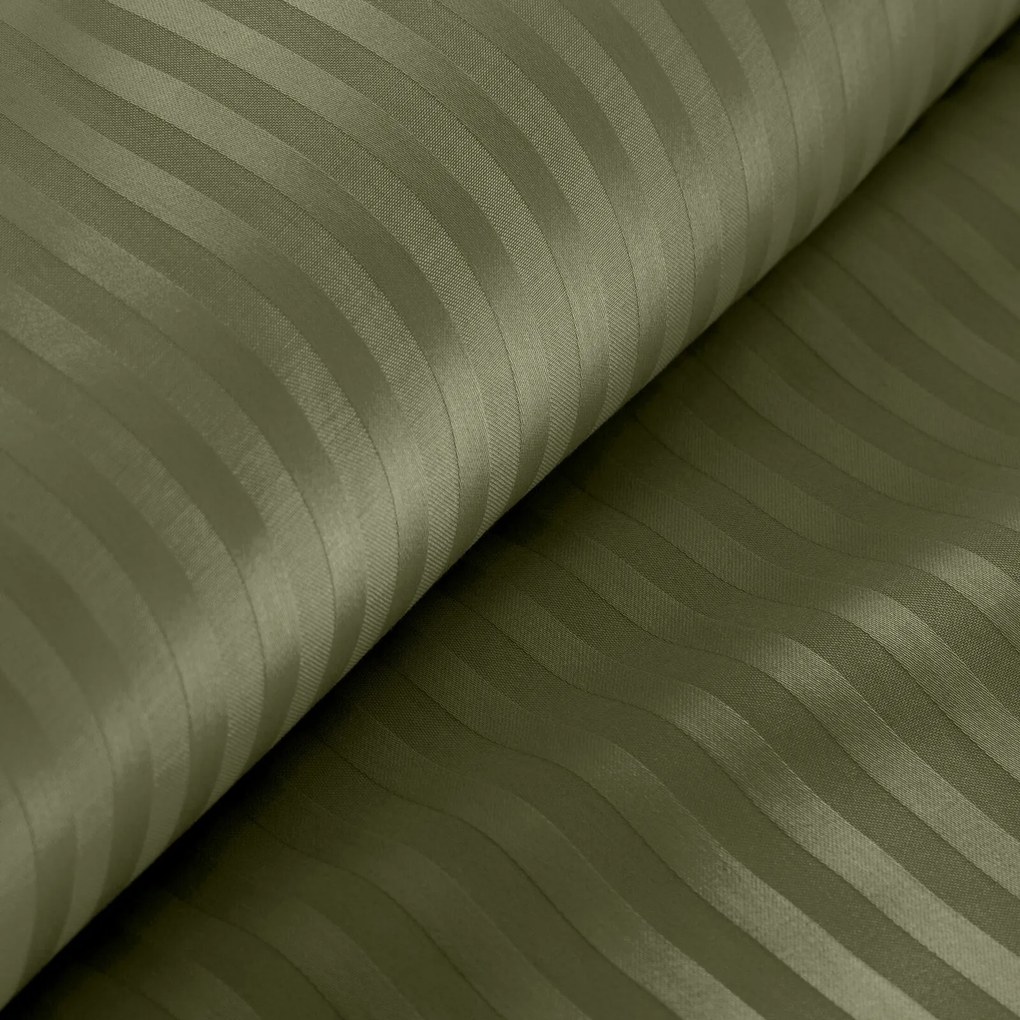 SATÉNOVÉ OBLIEČKY VERA 160X200 CM, 2 KS 70X80 CM OLIVOVÉ