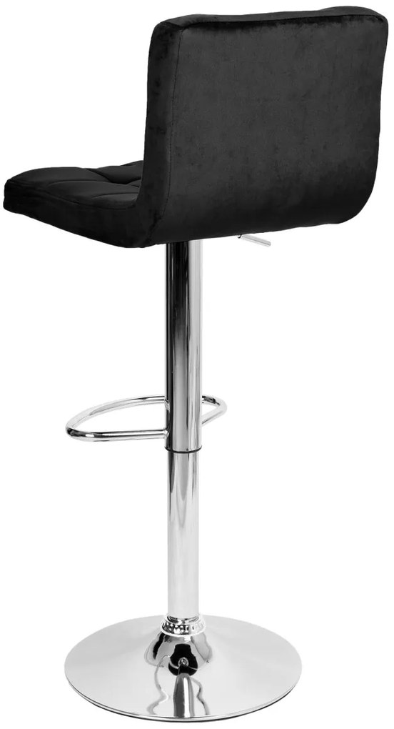 Barová stolička ARAKO chróm čierna