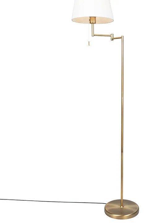 Inteligentná klasická stojaca lampa bronzová s bielou vrátane WiFi A60 - Ladas Fix