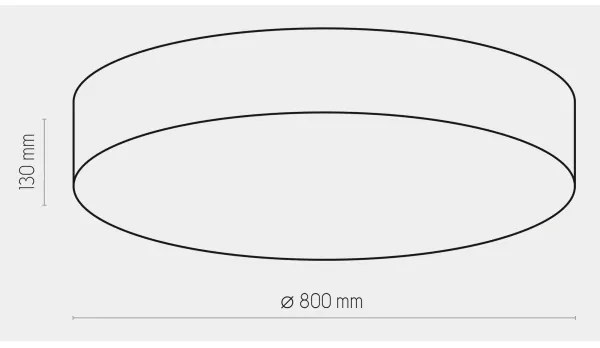 Stropné svietidlo RONDO 6xE27/15W/230V pr. 80 cm biela