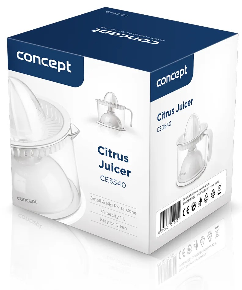 Concept CE3540 lis na citrusy, biela