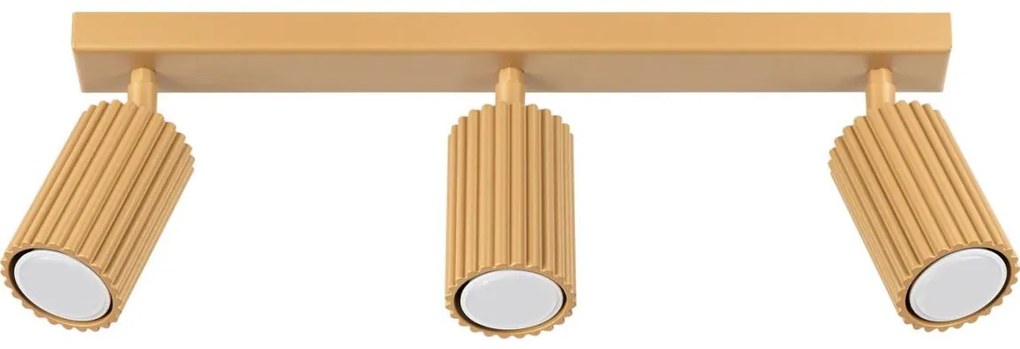 Sollux SL.1562 - Bodové svietidlo KARBON 3xGU10/10W/230V zlatá