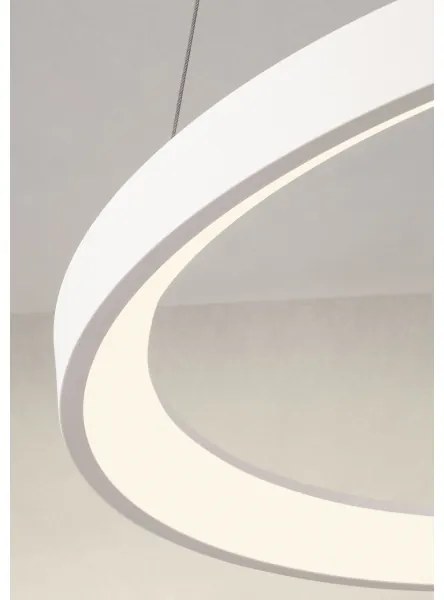 Redo 01-2672 - LED stmievateľný luster na lanku ICONIC LED/50W/230V pr. 58 cm biela