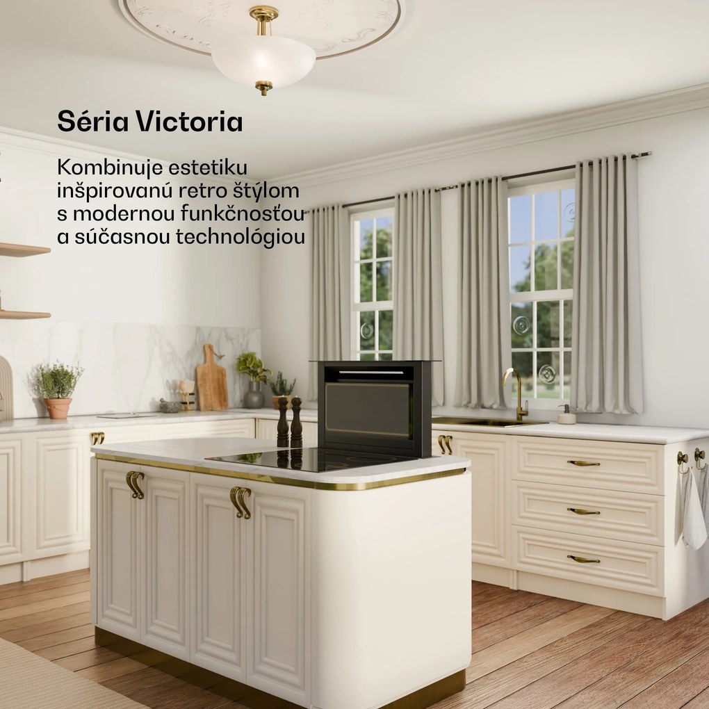 Klarstein Victoria Downdraft digestor | 60 cm | A | 8 úrovní + boost | až do 713 m³/h | 120 W