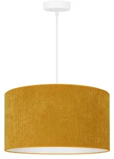 Duolla - Luster na lanku CORDUROY 1xE27/15W/230V pr. 40 cm žltá