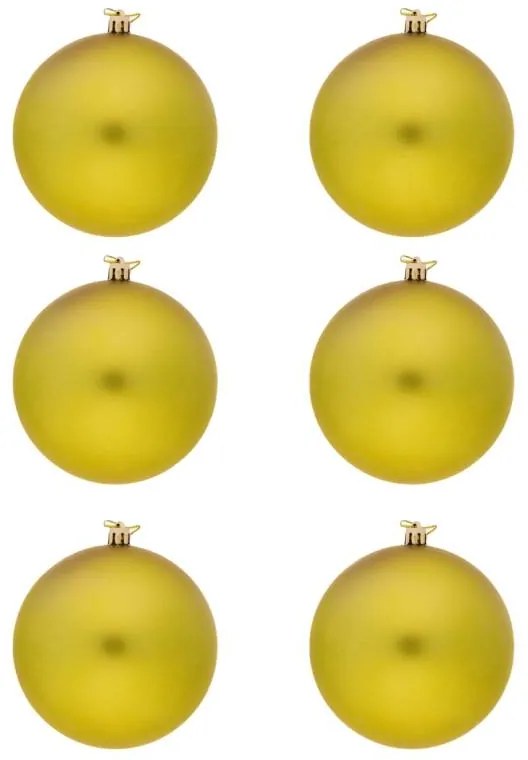 DECOLED Plastová koule, prům. 10 cm, zelená, 6 x matná