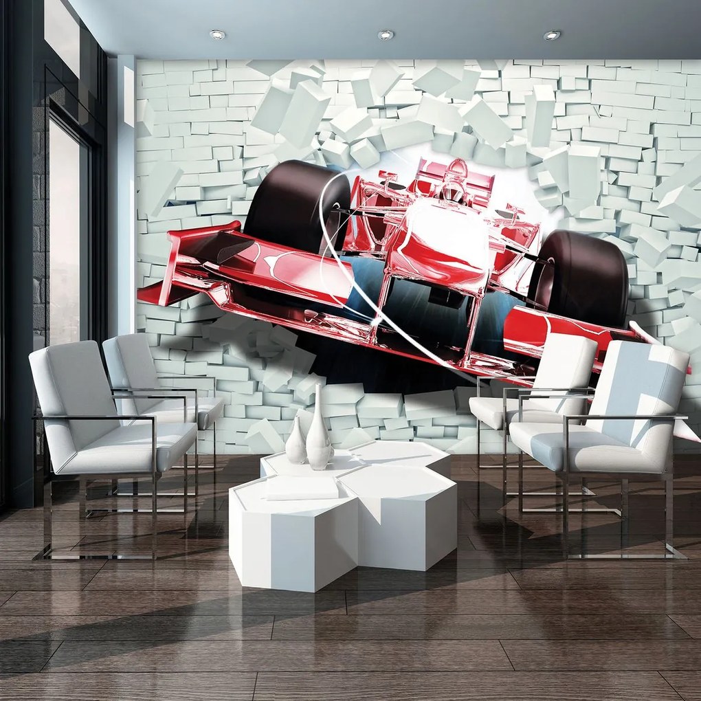 Fototapeta - Červené formuly 1 3D F1 (152,5x104 cm)