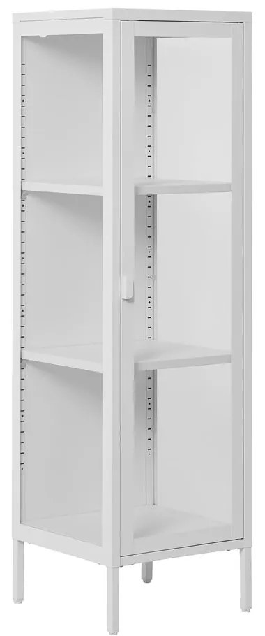 Biela kovová vitrína 40x140 cm Brisbane – House Nordic