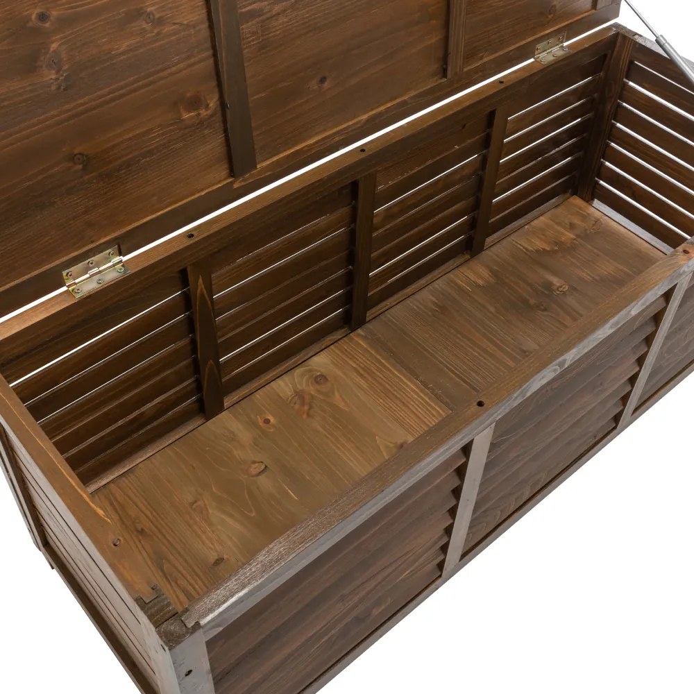 Záhradný úložný box, hnedý, LADAM