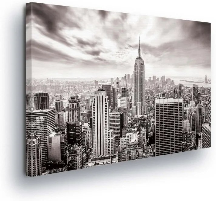 GLIX Obraz na plátne - Black and White New York II 100x75 cm