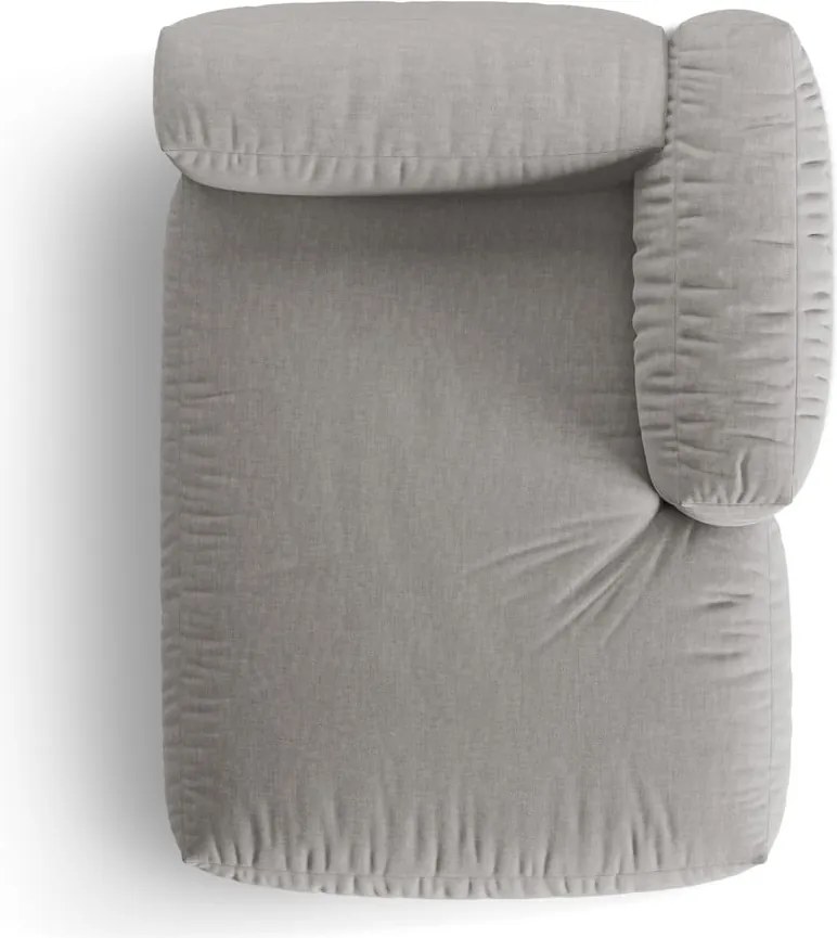 Svetlosivý modul pohovky (pravý roh) Martina – Micadoni Home