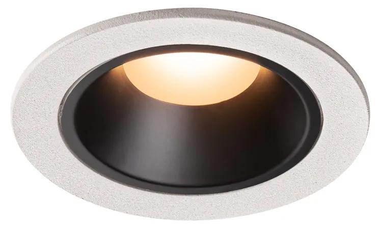Stropné svietidlo SLV NUMINOS® DL S vnitřní LED zápustné stropné svietidlo biela/čierna 2700 K 55° včetně listových pružin 1003787