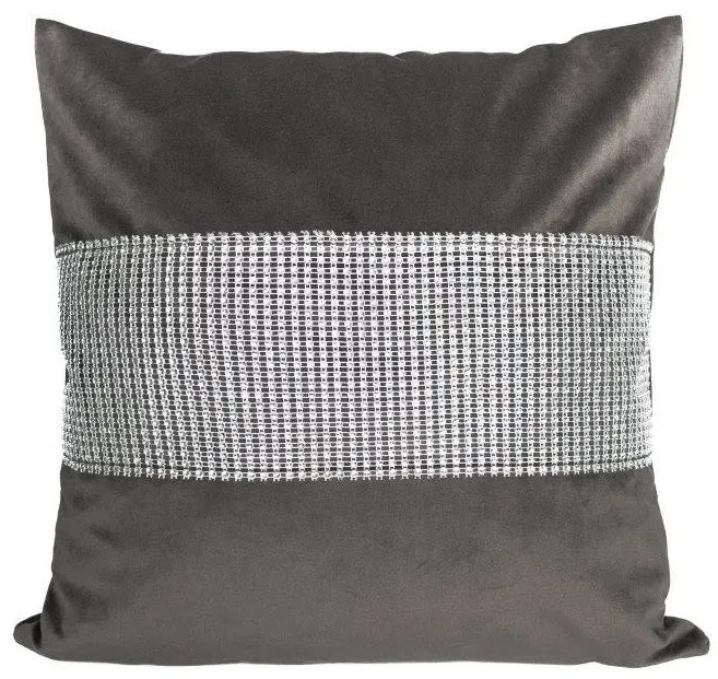 Dekoratívna obliečka na vankúš Zirk 40x40cm sivá