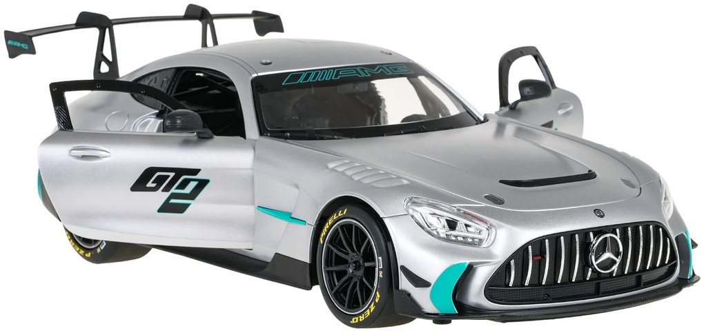 Auto na diaľkové ovládanie R/C Mercedes-AMG GT2 sivý 1:14 RASTAR