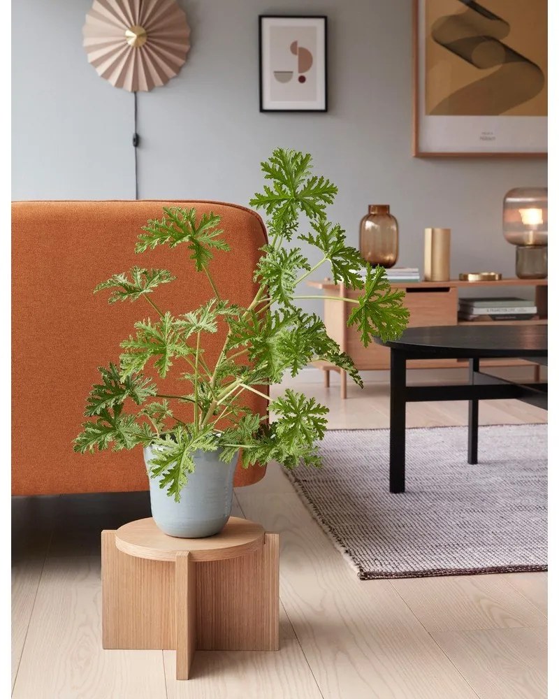 Súprava 2 modrých keramických kvetináčov Hübsch Tina