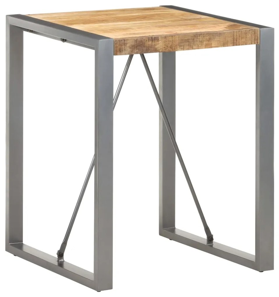 Jedálenský stôl 60x60x75 cm, surový mangový masív 321595
