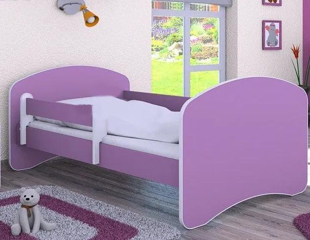 MAXMAX Detská posteľ 140x70 cm - FIALOVÁ