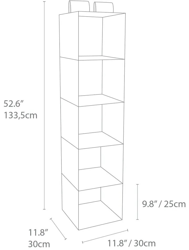 Závesný látkový organizér do skrine Soft Storage – Bigso Box of Sweden