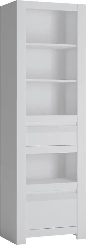 Regál Novi NVIR01 2S biela alpin/pvc biela supermat