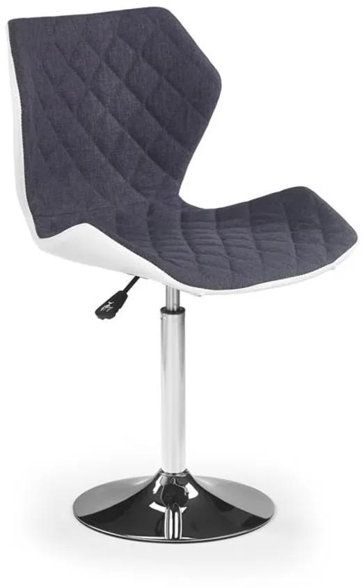 Halmar Barová stolička Matrix 2, biela/šedá